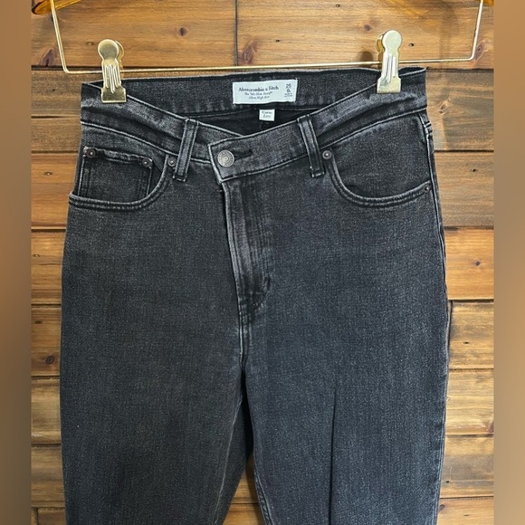 Abercrombie & Fitch the 90’s Slim ultra high rise curve love size 25/0L - Picture 2 of 8
